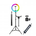 رینگ لایت عکاسی 10 اینچ پی نت (P-net) مدل LJJ26-RGB