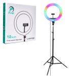 رینگ لایت عکاسی 10 اینچ پی نت (P-net) مدل LJJ26-RGB