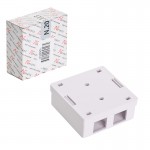 کیستون باکس دو پورت خالی نکسان (NEXANS) CAT5e مدل N.203.113
