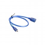 کابل افزایش طول موبایل و دوربین 5 پین ذوزنقه ای USB AF/5P پی نت (P-net) طول 0.3 متر