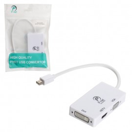 کابل تبدیل Mini Display To HDMI/VGA/DVI پی نت (P-net)