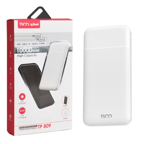 پاوربانک تسکو (TSCO) مدل TP 809 ظرفیت 10000mAh