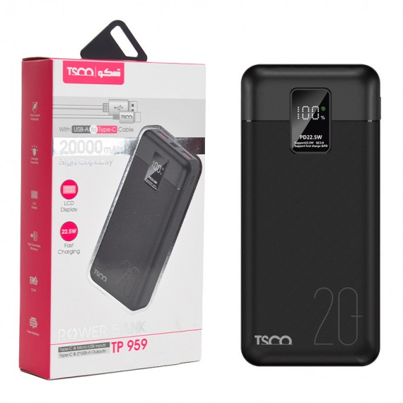 پاوربانک تسکو (TSCO) مدل TP 959 ظرفیت 20000mAh