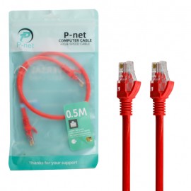 کابل شبکه CAT6 پی نت (P-net) طول 0.5 متر