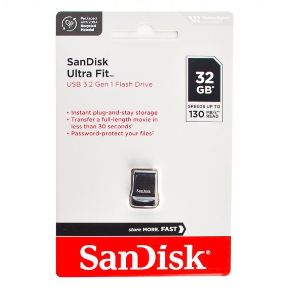 فلش SanDisk مدل 32GB USB3.1 Ultra Fit