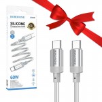 بسته 1+10 کابل تایپ سی به تایپ سی (Type-C To Type-C) بروفون (BOROFONE) طول 1 متر مدل BX108 (یک عدد هدیه)