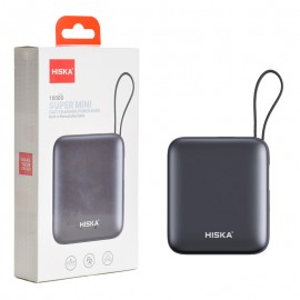 پاوربانک + دو کابل همراه هیسکا (HISKA) مدل HP-131PD ظرفیت 10000mAh