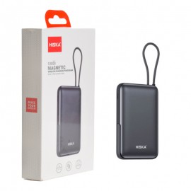 پاوربانک بی سیم + کابل همراه هیسکا (HISKA) مدل HP-133PD ظرفیت 10000mAh