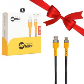 بسته 1+10 کابل تایپ سی (Type-C) میلر (Miller) طول 1 متر مدل CA-1615 (یک عدد هدیه)