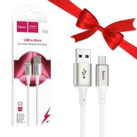 بسته 1+10 کابل اندروید (MicroUSB) هوکو (hoco) طول 1 متر مدل X66 (یک عدد هدیه)