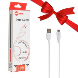 بسته 1+10 کابل اندروید (MicroUSB) میلر (Miller) طول 1 متر مدل CA-1126 (یک عدد هدیه)