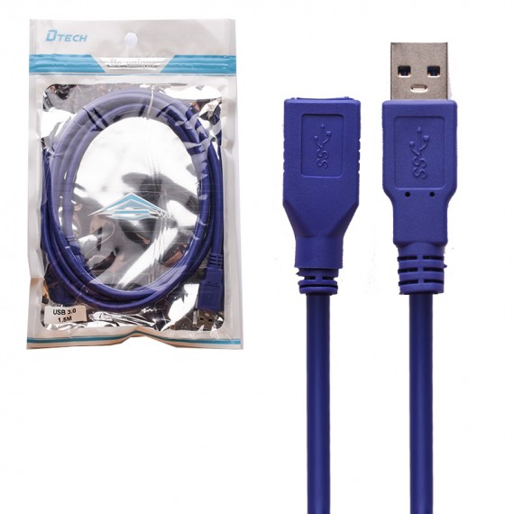 کابل افزایش طول USB3.0 دی تک (DTECH) طول 1.5 متر