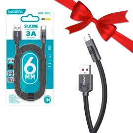 بسته 1+10 کابل تایپ سی (Type-C) کاکوسیگا (KAKUSIGA) طول 1 متر مدل KSC-955 (یک عدد هدیه)
