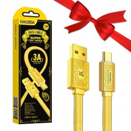 بسته 1+10 کابل تایپ سی (Type-C) کاکوسیگا (KAKUSIGA) طول 1.2 متر مدل KSC-801 (یک عدد هدیه)