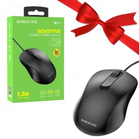 بسته 1+10 موس سیم دار بروفون (BOROFONE) مدل BG4 (یک عدد هدیه)