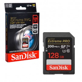 رم دوربین (SDXC) سن دیسک (SanDisk) مدل 128GB Extreme PRO 200MB/S گارانتی سورین
