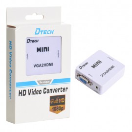 تبدیل VGA to HDMI دی تک (DTECH)