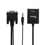 کابل تبدیل HDMI TO VGA همراه کابل صدا دی تک (DTECH)
