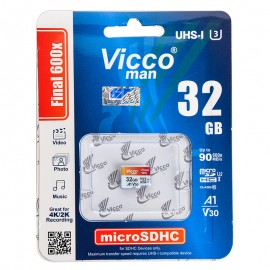 رم موبایل ویکومن (Vicco man) مدل 32GB Micro SDHC Final 600X 90MB/S
