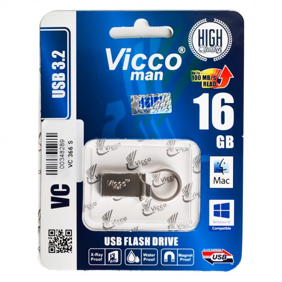 فلش ویکومن (Vicco man) مدل 16GB VC 366 S USB 3.2