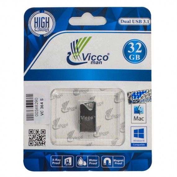 فلش ویکومن (Vicco man) مدل 32GB VC 364 S USB 3.1