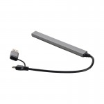 هاب 7 پورت USB 3.0 و رابط تایپ سی پی نت (P-net) طول 15 سانتی متر مدل P-7602