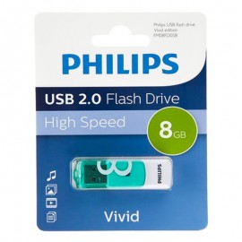 فلش فیلیپس (PHILIPS) مدل 8GB FM08FD05B VIVID گارانتی سورین