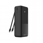 پاوربانک + دو کابل همراه تسکو (TSCO) مدل TP 985 ظرفیت 30000mAh