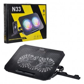 فن لپ تاپ LED RGB و هولدر موبایل مدل N33