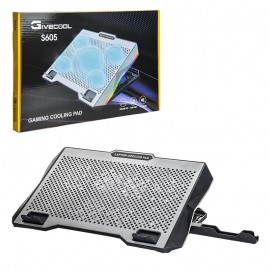 فن لپ تاپ گیمینگ LED RGB و هولدر موبایل گیوکول (GiveCool) مدل S605