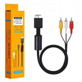 کابل تصویر AV پلی استیشن PS2 مچر (MACHER) طول 1.8 متر مدل MR-119