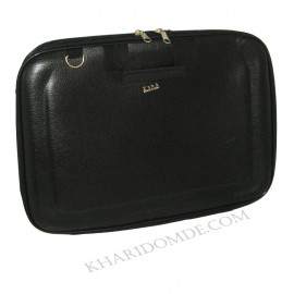 کیف لپ تاپ 15.6 اینچی دستی بند دار چرمی مارک Zara مشکی