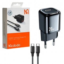 شارژر دیواری 20 وات + کابل (Type-C To Type-C) مک دودو (Mcdodo) مدل CH-404
