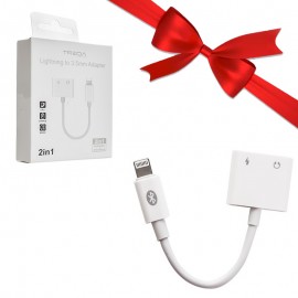 بسته 1+3 کابل تبدیل لایتنینگ به جک 3.5 میلی متر (Lightning To Aux) ترکا (TREQA) مدل CA-1062 (یک عدد هدیه)