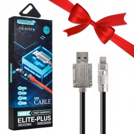 بسته 1+5 کابل آیفون هوشمند (Lightning) ترکا (TREQA) 45W طول 1 متر مدل CA-8792 (یک عدد هدیه)