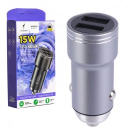 شارژر فندکی 15 وات دو پورت اسکای دلفین (SKYDOLPHIN) مدل SZ25