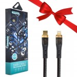 بسته 1+3 کابل تایپ سی به آیفون هوشمند (Type-C to Lightning) ترکا (TREQA) 45W طول 1 متر مدل CA-8814 (یک عدد هدیه)