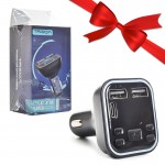 بسته 1+3 شارژر فندکی 20 وات سه پورت + FM پلیر بلوتوثی ترکا (TREQA) مدل MP3-1 (یک عدد هدیه)