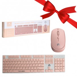 بسته 1+5 کیبورد و موس بی سیم میکاسو (MIKUSO) مدل KB-C026 (یک عدد هدیه)