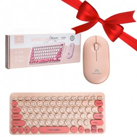 بسته 1+5 کیبورد و موس بی سیم میکاسو (MIKUSO) مدل KB-C027 (یک عدد هدیه)