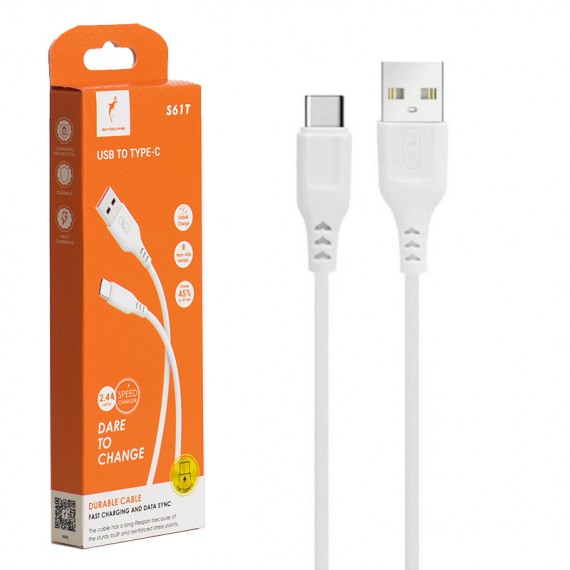 کابل تایپ سی (Type-C) اسکای دلفین (SKYDOLPHIN) طول 1 متر مدل S61T