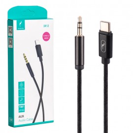 کابل تایپ سی به جک 3.5 میلی متری ( Type-C to Aux) اسکای دلفین (SKYDOLPHIN) طول 1 متر مدل SR12