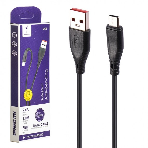 کابل تایپ سی (Type-C) اسکای دلفین (SKYDOLPHIN) طول 1 متر مدل S20T