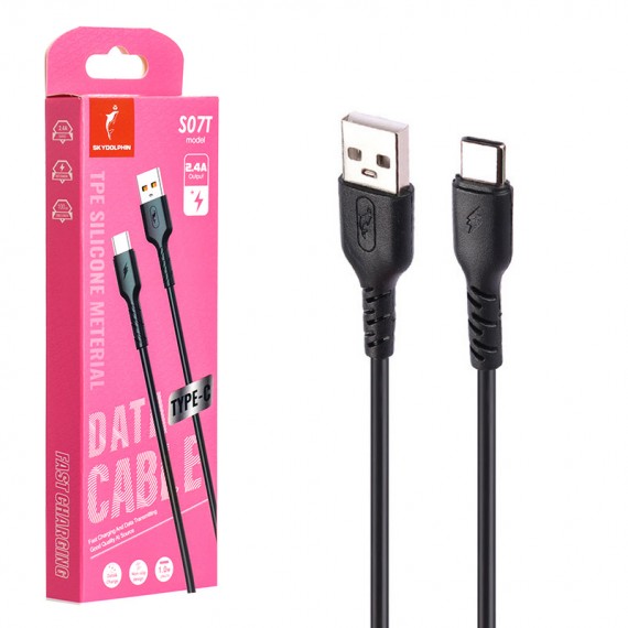 کابل تایپ سی (Type-C) اسکای دلفین (SKYDOLPHIN) طول 1 متر مدل S07T