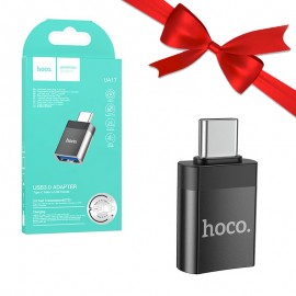 بسته 1+10 تبدیل OTG (USB 3.0 To Type-C) هوکو (hoco) مدل UA17 (یک عدد هدیه)