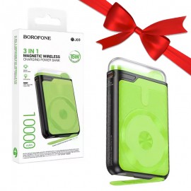 بسته 1+10 پاوربانک بی سیم بروفون (BOROFONE) مدل BJ69 ظرفیت 10000mAh (یک عدد هدیه)