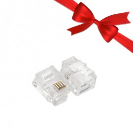 بسته 1+5 بسته 50 عددی سوکت تلفن RJ11 کی لینک (KLINK) مدل K-1147 (یک عدد هدیه)