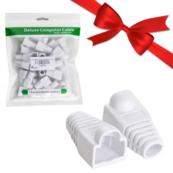 بسته 1+5 بسته 30 عددی کاور کانکتور شبکه CAT5/6 کی لینک (KLINK) مدل K-9016 (یک عدد هدیه)
