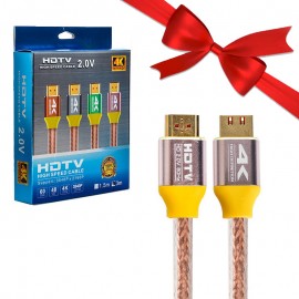 بسته 1+5 کابل شفاف HDMI 2.0 4K تریپ لایت (TRIPP.LITE) طول 3 متر (یک عدد هدیه)