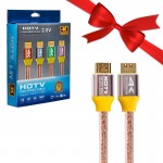 بسته 1+5 کابل شفاف HDMI 2.0 4K تریپ لایت (TRIPP.LITE) طول 1.5 متر (یک عدد هدیه)